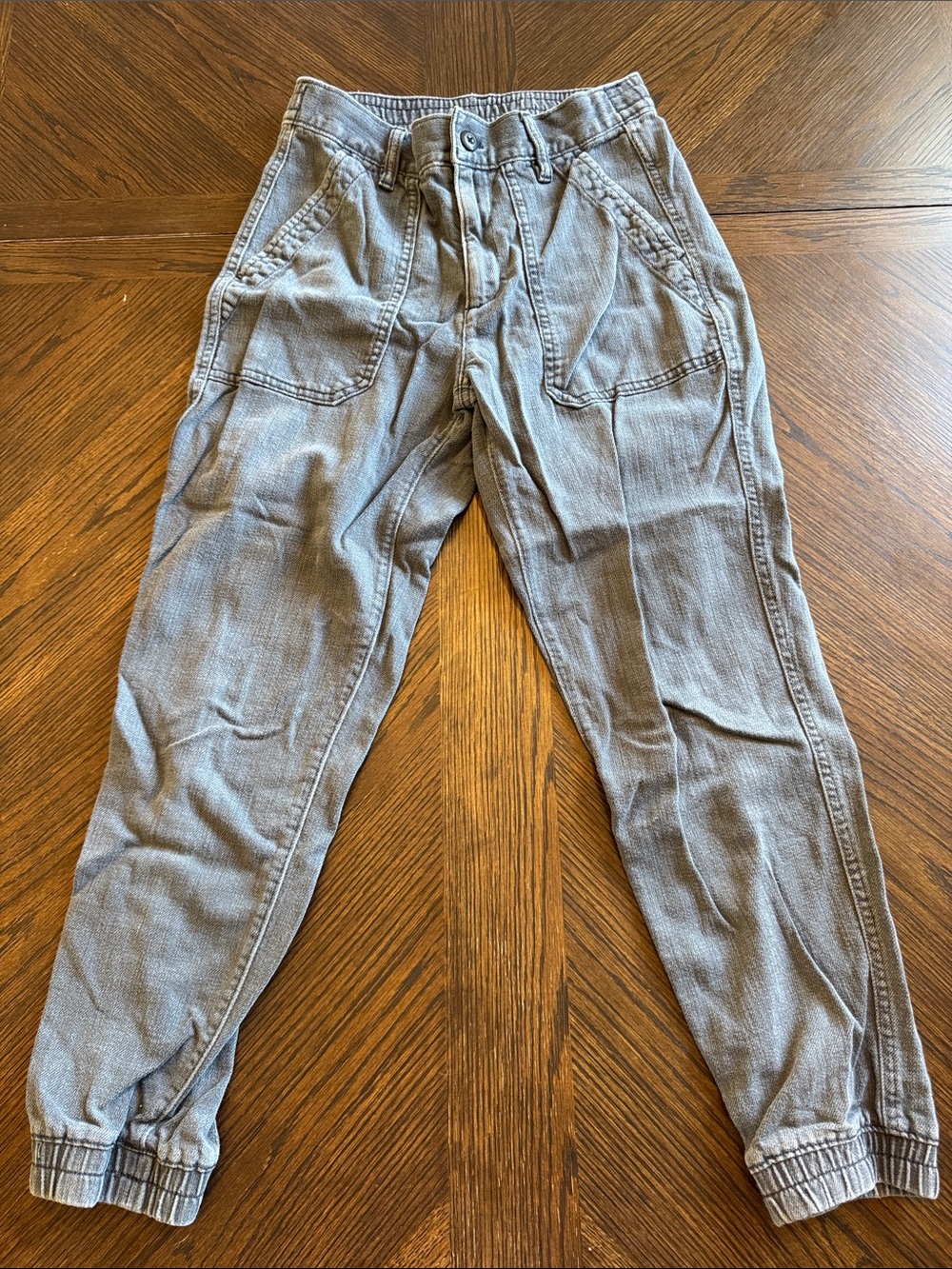 Women’s Casual Gray Jogger Pants - Relaxed Fit Size 2